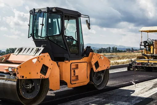 Compactadora para carreteras y puentes